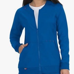 KOI Lite Women's Clarity Zip Front Solid Scrub Jacket LE